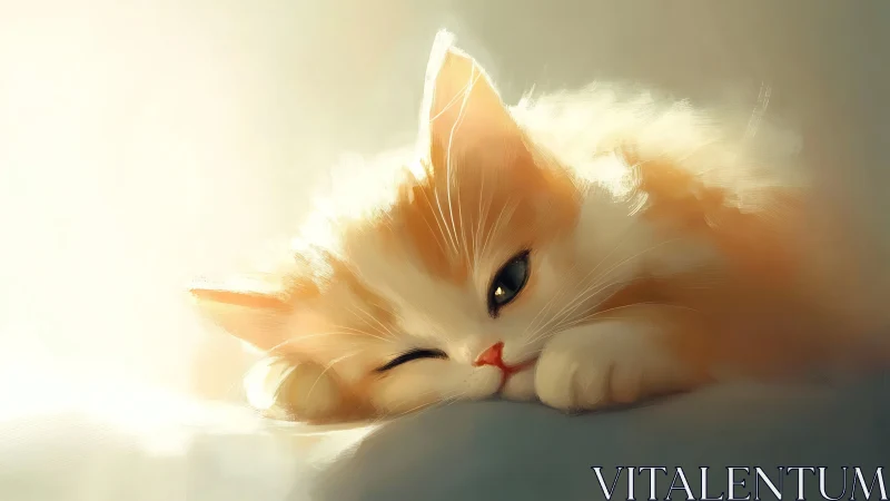 Ginger Reverie: The Cat Dreams in Honeyed Sunlight