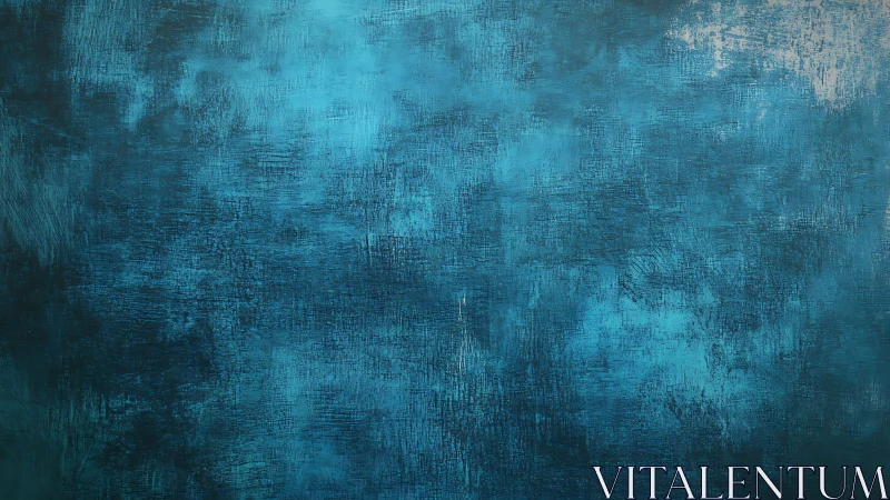 Textured blue painted surface with varied tonal gradients.
