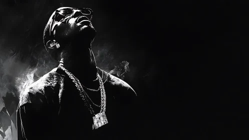 Glow in the shadows, a quiet moment of hip hop shine.