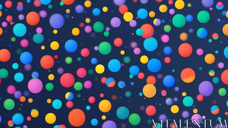Chromatic bokeh field with multiscale gradient vector discs.