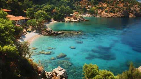 Hidden Coastal Paradise Where Turquoise Waters Meet Cliffside Retreat.