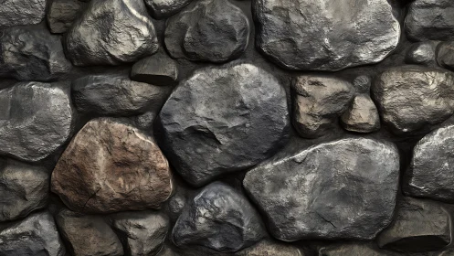 Weathered stone wall with cozy, timeworn character.