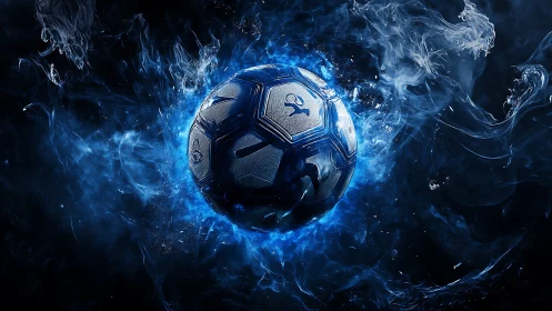 Hydrodynamic blue football in luminescent plasma vortex.