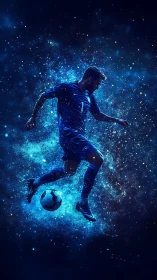 Astrophysical motion study of luminous digital footballer field.