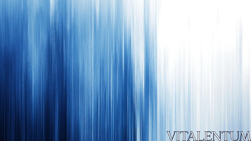 Vertical Blue Gradient Abstract Art with Light Brush Strokes.