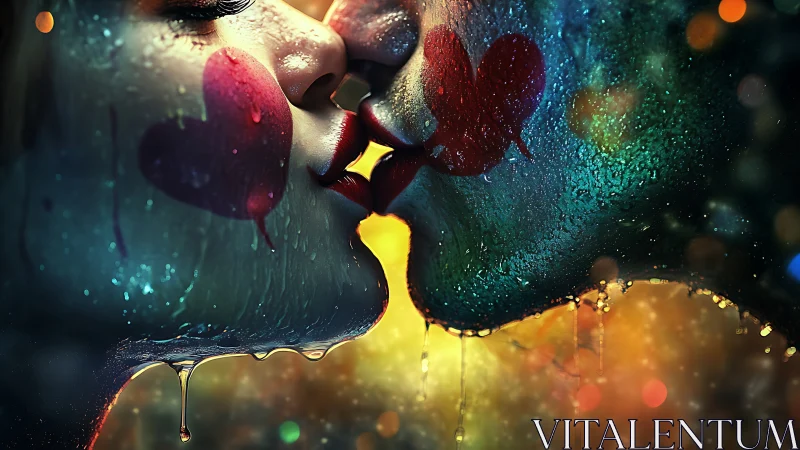 Luminous chromatic abstraction with prismatic particle suspension and intimate scale.