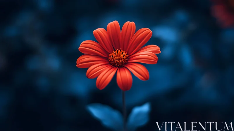 Vibrant Gerbera Daisy Bloom with Vivid Chromatic Rendering.