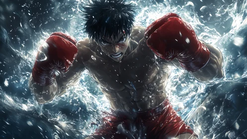 Crystalline Boxer Emerges From Frozen Tempest.