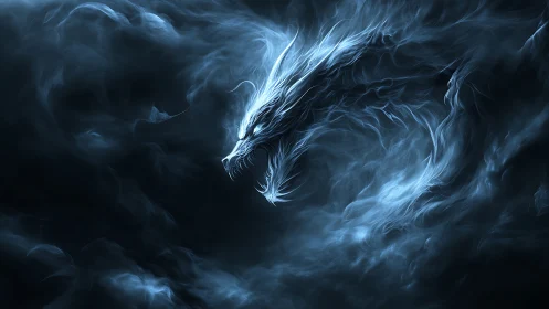 Stormborne spirit dragon coils from the midnight vapor