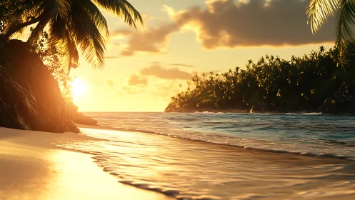 Golden Hour Paradise Beach Escape.