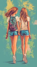 Backlit summer stride keeps two quiet secrets in step