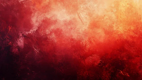 Gestural Chromatic Abstraction: Dynamic Red to Amber Gradient.