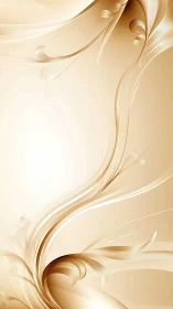 Curved beige digital lines form layered abstract background