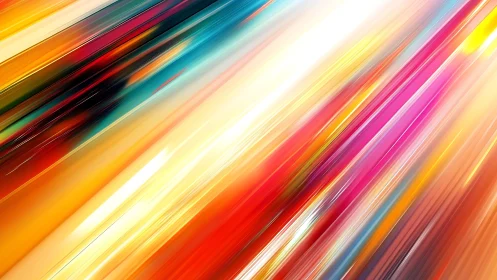 Vivid Diagonal Light Streaks Abstract Digital Art Background.