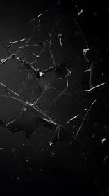 Midnight glass shatter drifting through weightless silence.