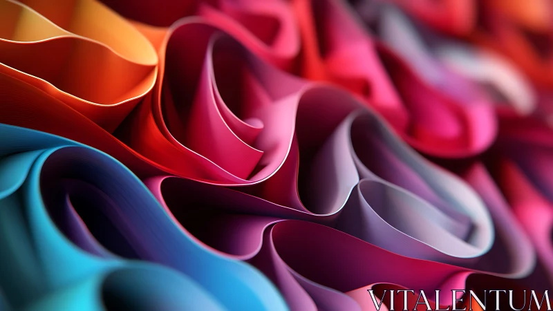 Velvet rivers of color curling into a playful daydream.