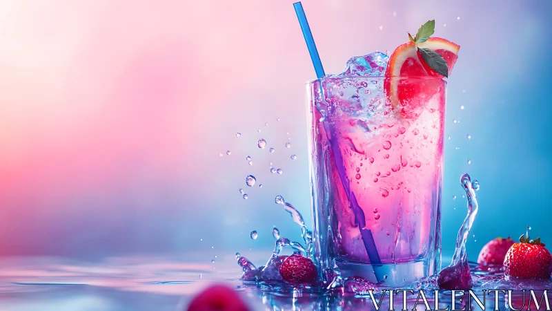 Refreshing Pink Grapefruit Cocktail Bursts with Vibrant Energy