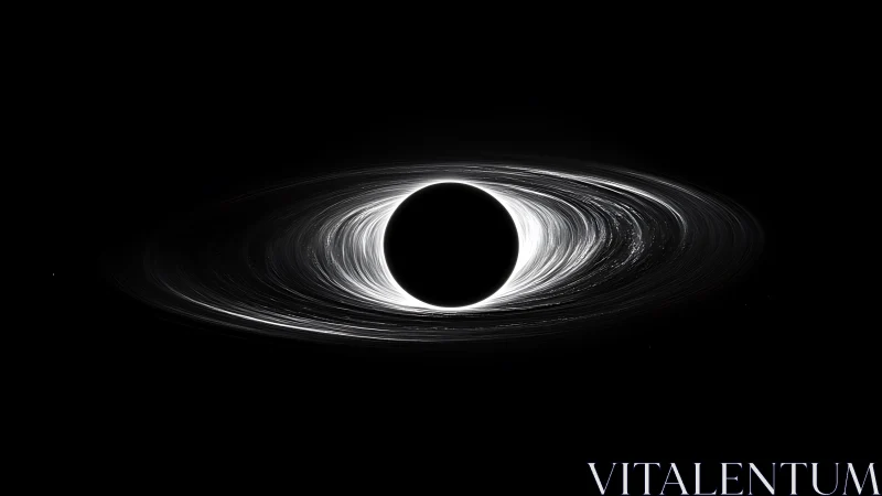 Black hole accretion disk with luminous relativistic ring.