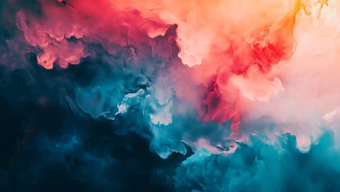 Nebula Tide Between Ember Skies and Teal Abyss.