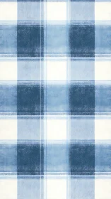 Blue and white gingham-style plaid pattern with soft texture