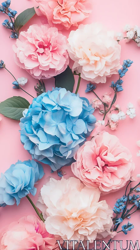 Blooms Dancing Pink: Garden Petals Waltz Across Dreamy Backdrop