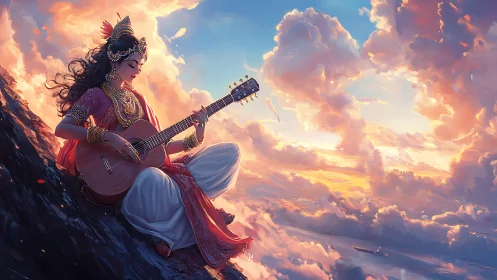 Sky-strummed raga lets sunset clouds sway in silent chorus
