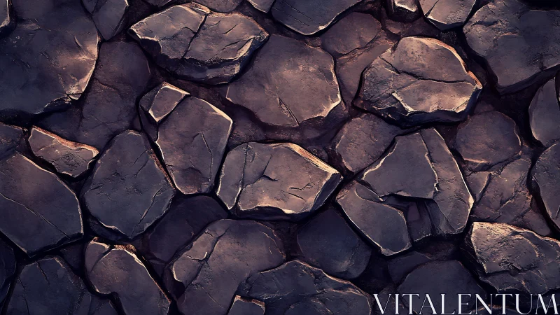 Procedurally rendered stone floor with beveled edges and occlusion