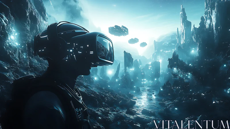 Drifting Through a Luminous Sci Fi Canyon of Distant Futures.