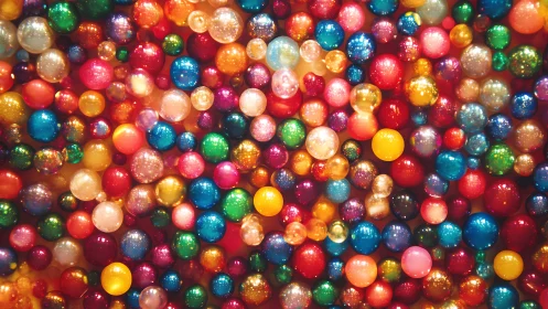 Colorful bubble garden bursting with playful sparkling light.