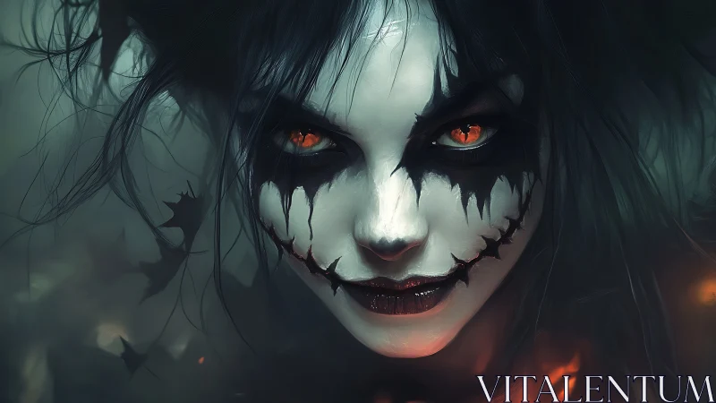 Midnight jester of embers with a razorwire smile.