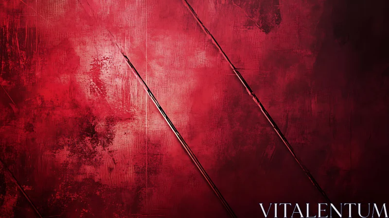 Grunge Red Abstract Texture with Diagonal Scratch Marks.