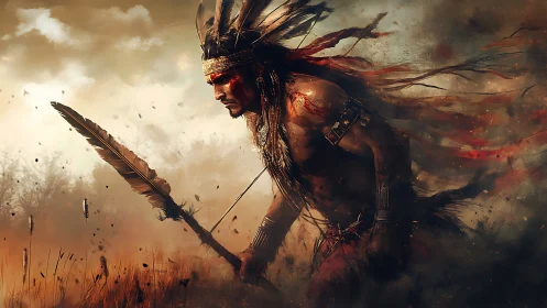 Warrior in the burning wind, racing through painted skies.