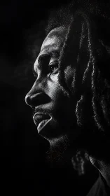 High-contrast lateral portrait with precision rim lighting.