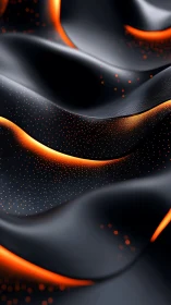 Molten data rivers glide across midnight techno silk