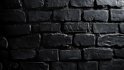 Midnight brickwork glistens with moody industrial shadowplay.