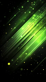 Neon comet rains streak across a midnight quantum sky.