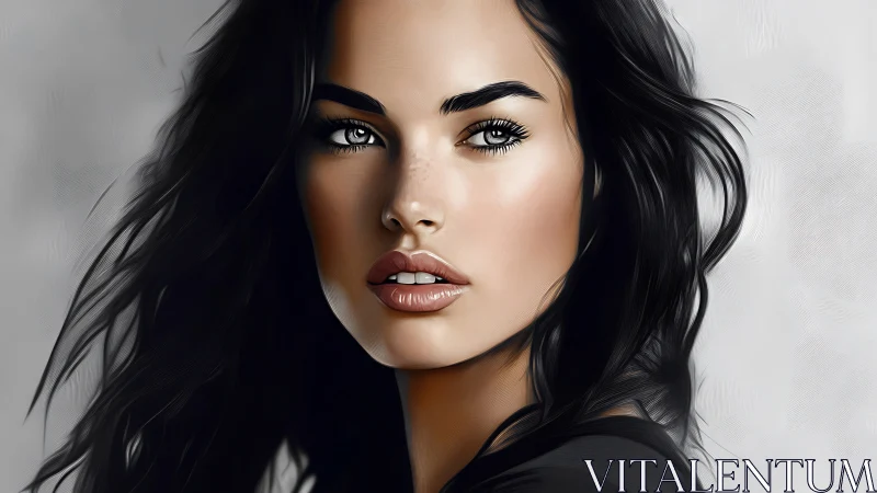 Moody digital portrait captures a woman&rsquo;s intense quiet gaze