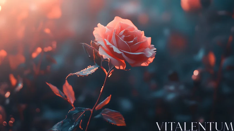 Rose Drenched in Golden Hour Reverie.