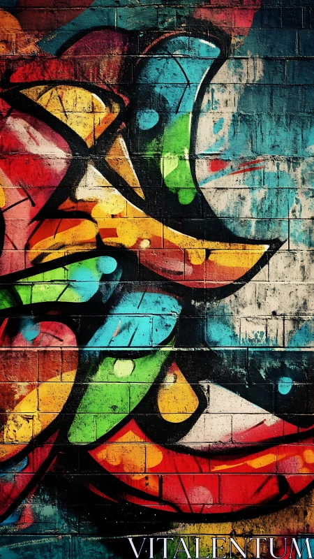 Layered street graffiti pulses with bold urban energy