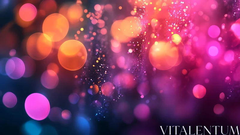 Vibrant bokeh light field with layered chromatic depth rendering.