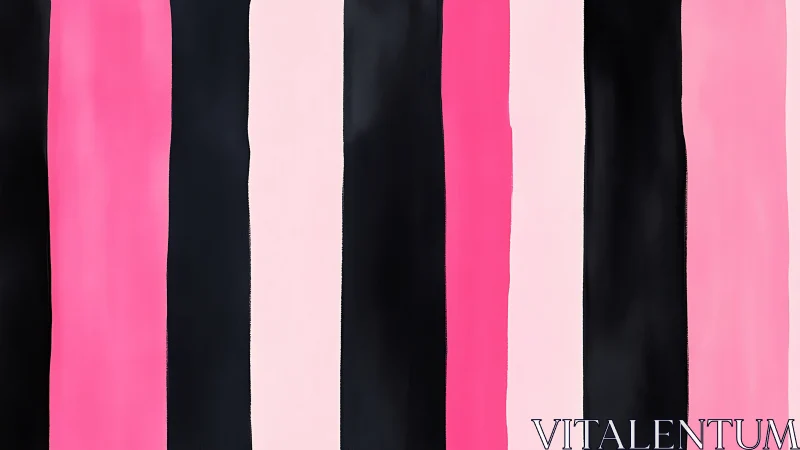 Playful pink and black stripes create a bold, cozy rhythm