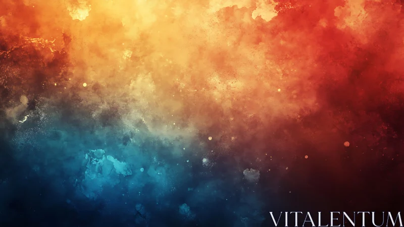 Diffuse gradient cloud texture forms warm to cool spectrum