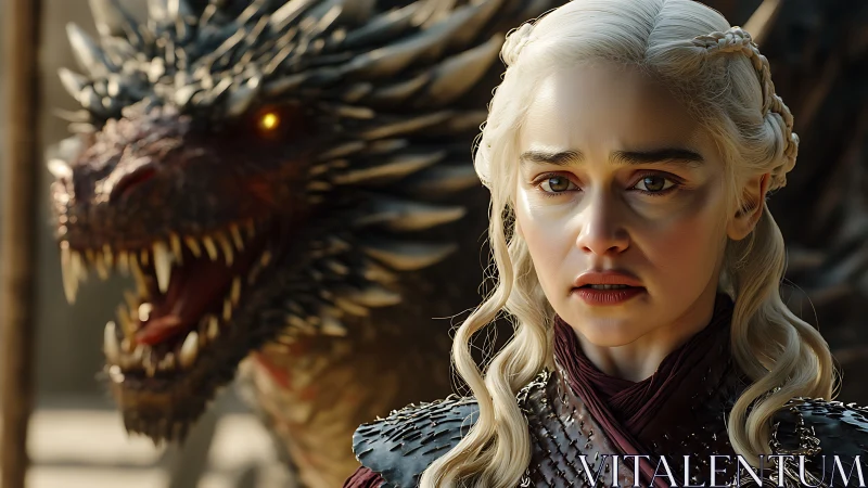 Dragonfire loyalty hovers close behind a wary silver queen