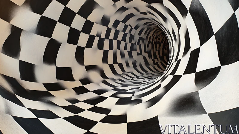 Checkerboard vortex tunnel generates dynamic optical depth