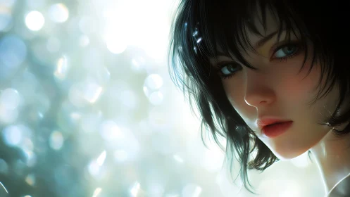 Soft morning light rests gently on a thoughtful young face