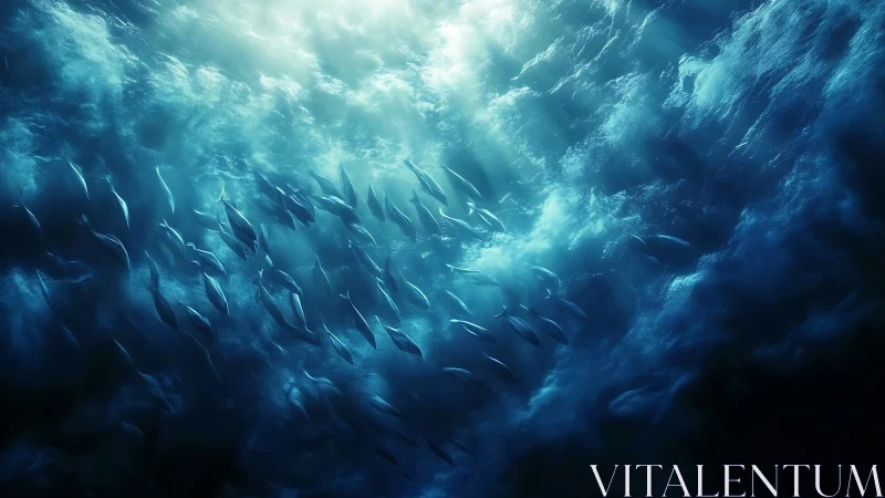 Hydrodynamic shoal under turbulent caustic surface illumination.