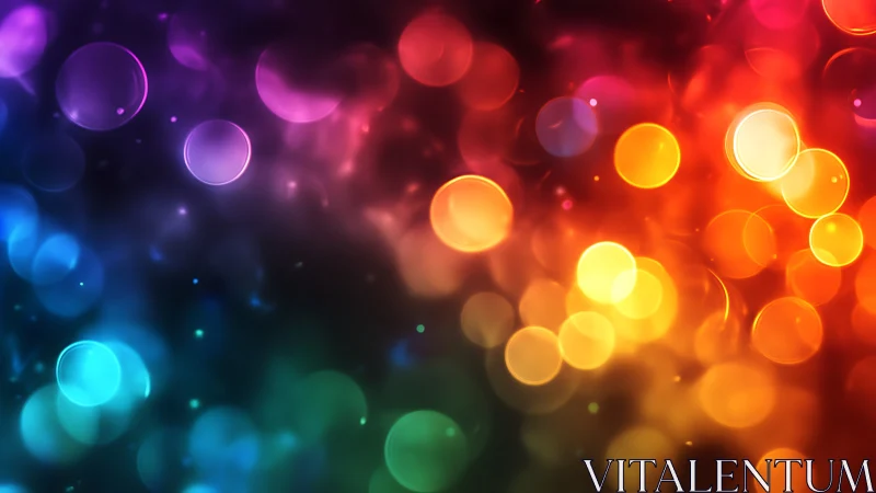 Prismatic bokeh carnival swirling through soft neon dusk.