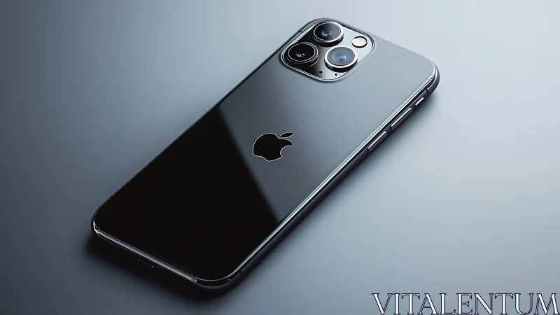 Midnight Elegance: iPhone Pro's Glossy Camera Symphony