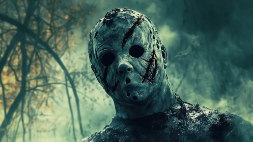 Mask of the Silent Stalker in swamp-born nightmare fog.