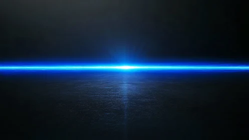 Horizon-slicing blue laser quietly divides the cosmic dark